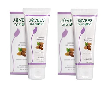 Jovees Herbal Almond & Ginseng Wrinkle Lift Face Cream, Anti-Wrinkle & Anti-Ageing Face Cream | All Skin Types | 60gm Pack of 2